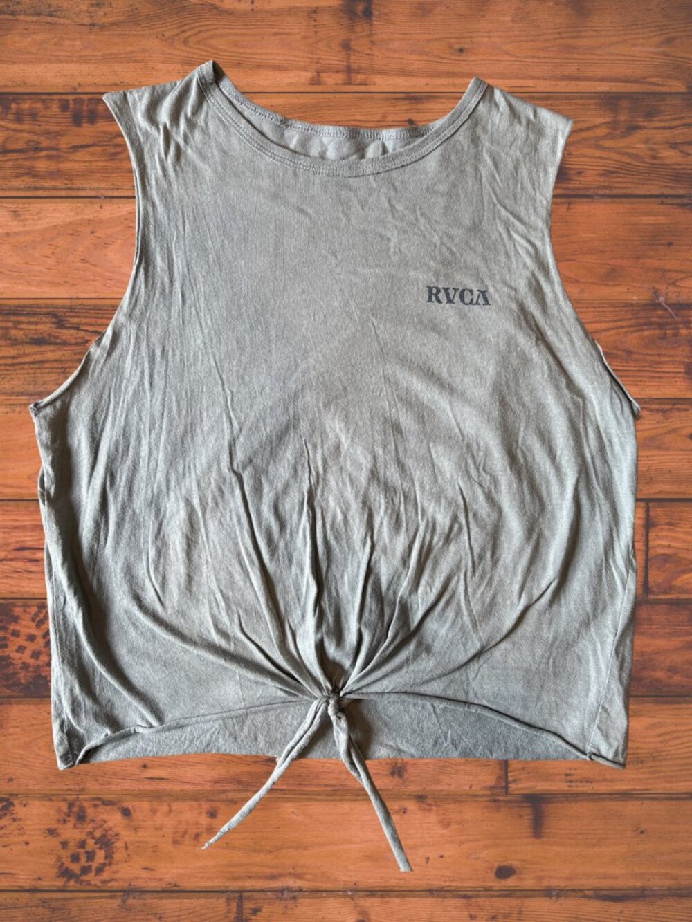 RVCA Woman's Knotted Desert Tank Top  - Size Medium
